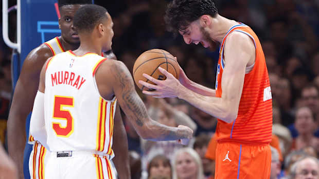 Chet Holmgren, OKC Thunder, Dejounte Murray, Atlanta Hawks